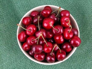Cherries in bowl
