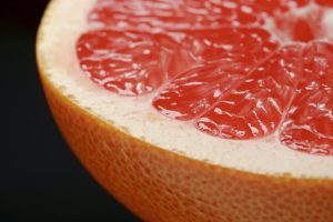 Grapefruit red half