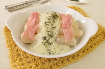 Salsify with ham