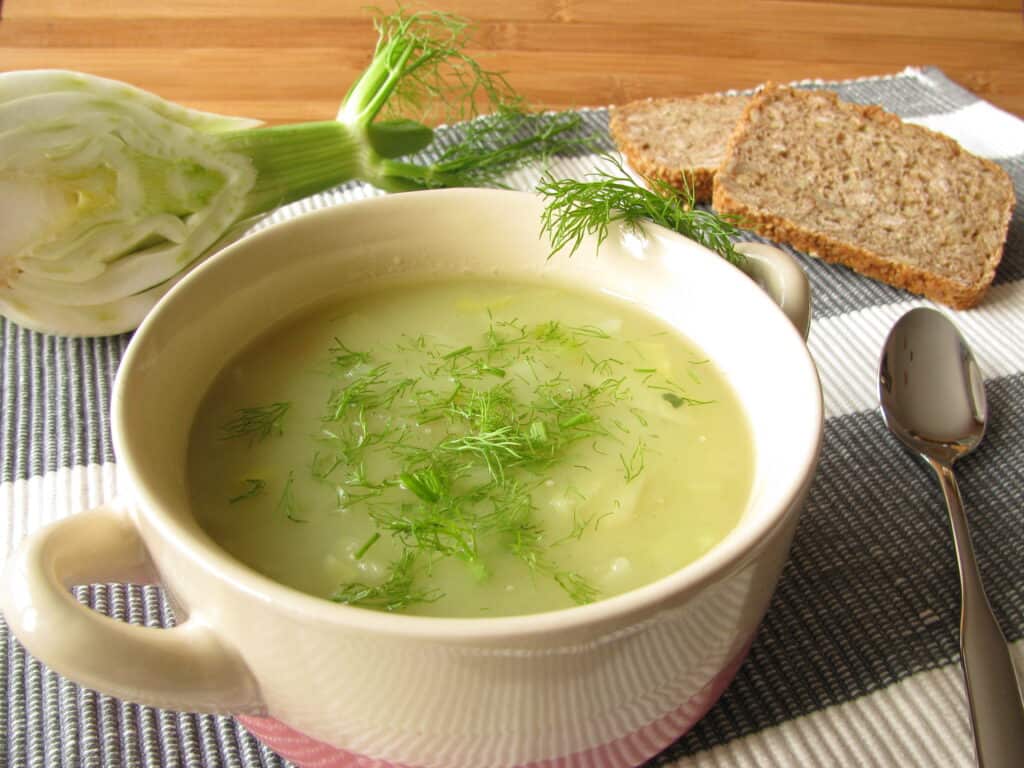 Fennel cream soup