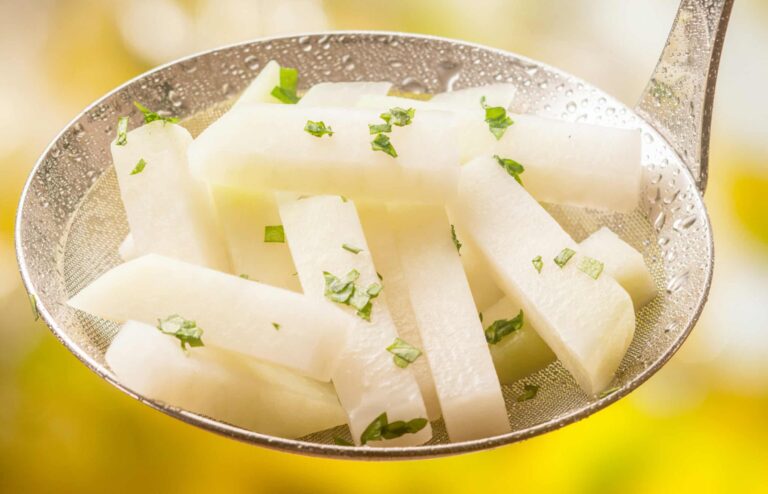 Kohlrabi steamed