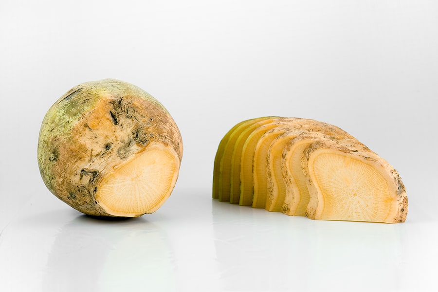 Sliced rutabaga