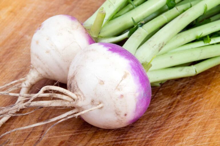 Turnips in kitchen