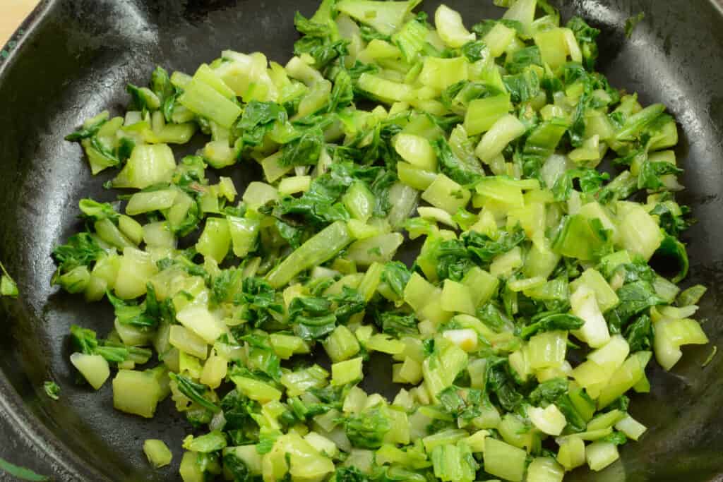 Bok choy shredded