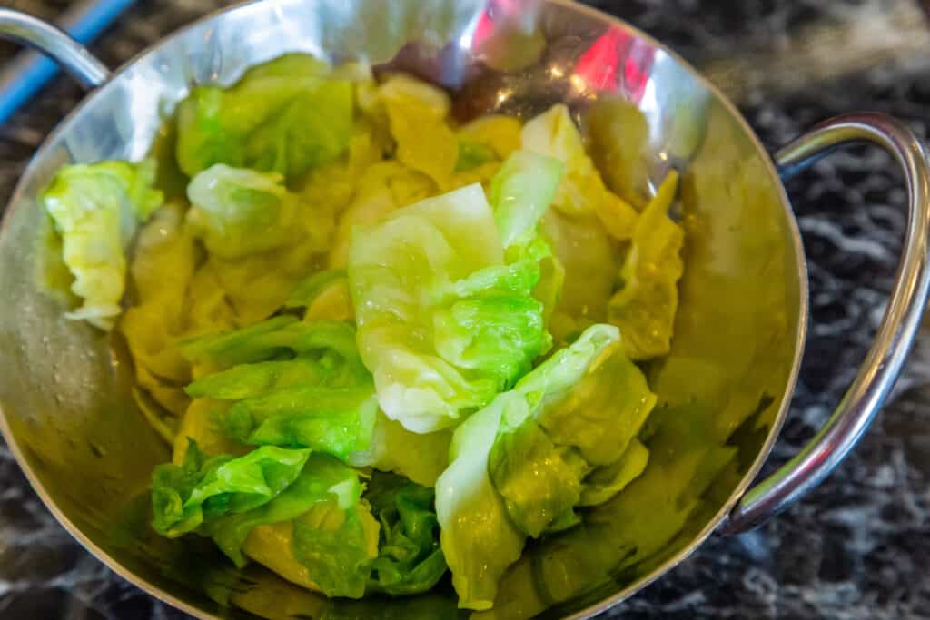 Chinese cabbage stir fry