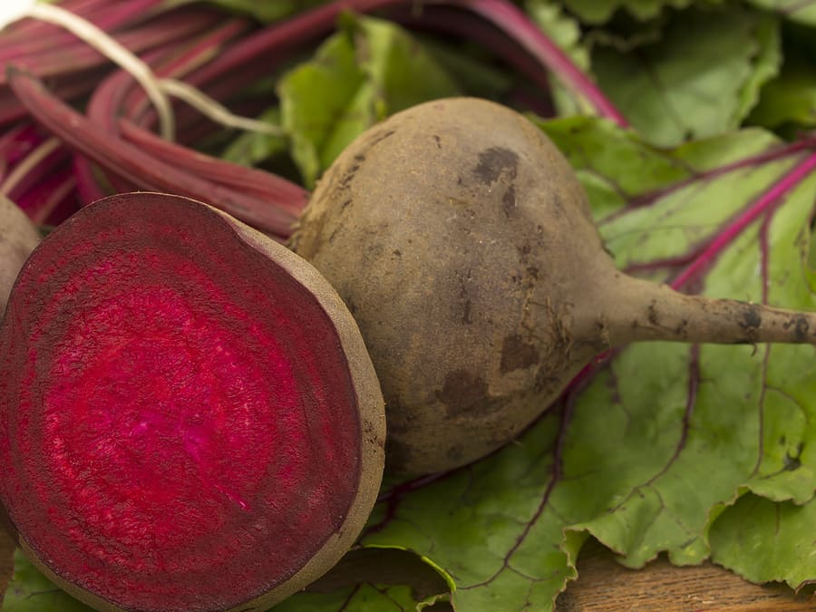 Beet root and greens