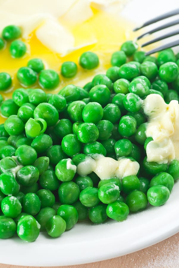 Peas with onion
