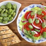 Fava bean salad