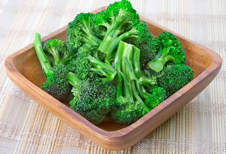 Steamed broccoli