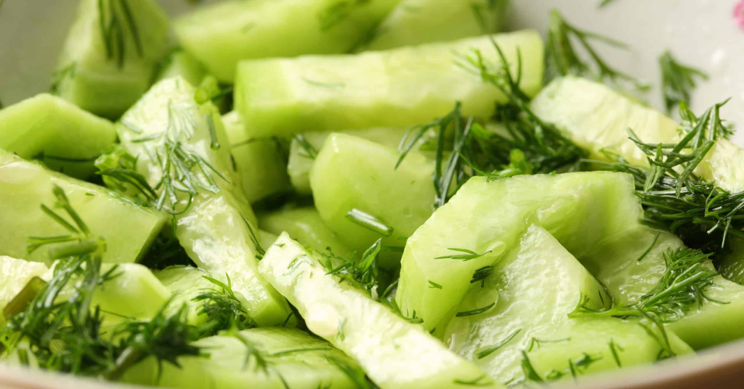 Cucumber salad with dill