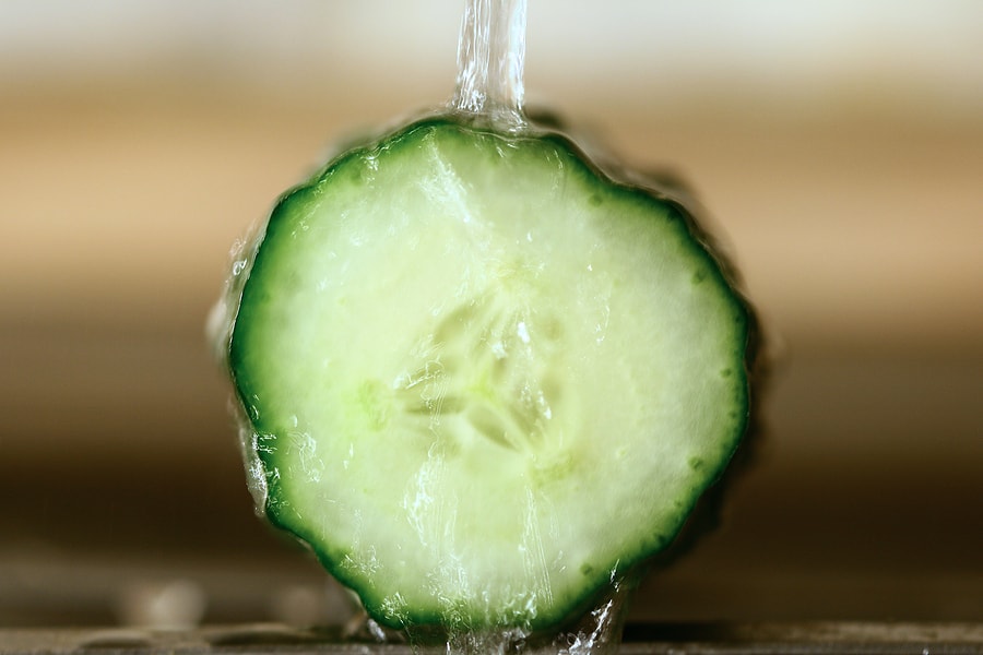 Slice cucumber