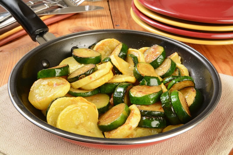 Pan-sear summer squash