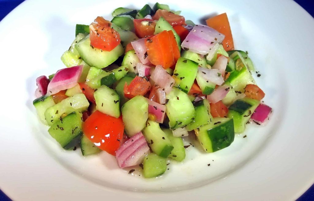 Cucumber tomato salad