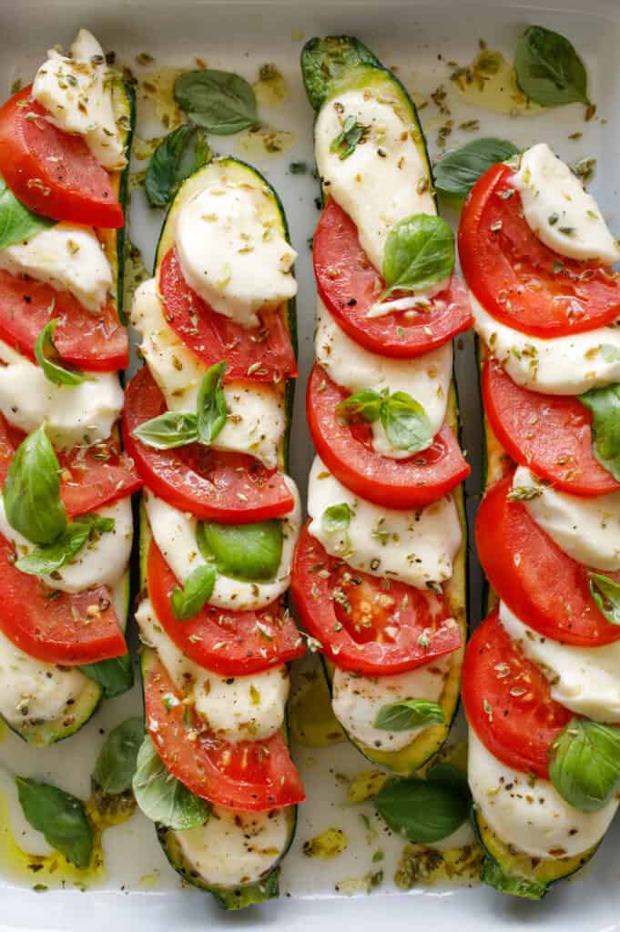 Zucchini and tomatoes