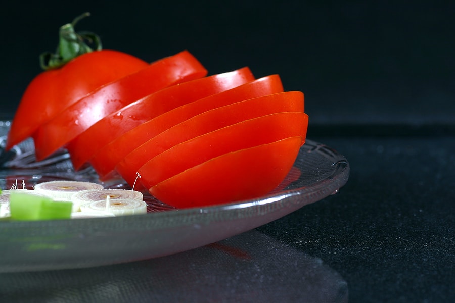 Sliced tomatoes