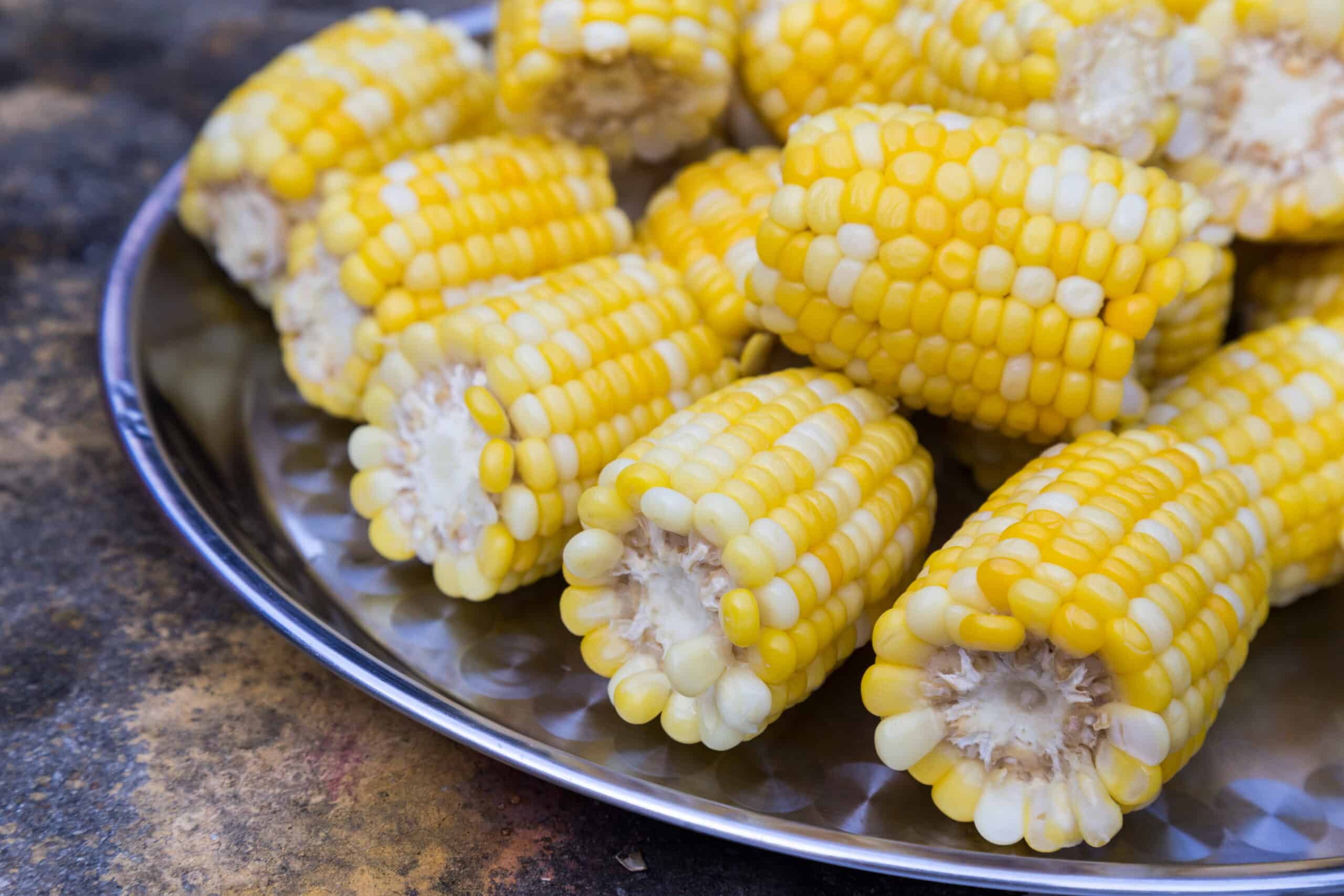 Steamed corn