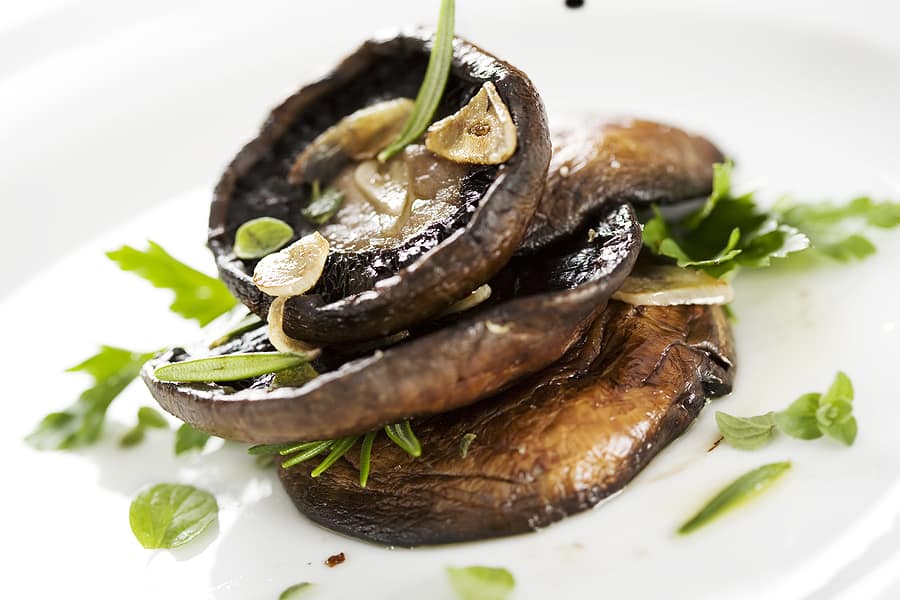 Portobello mushrooms grilled