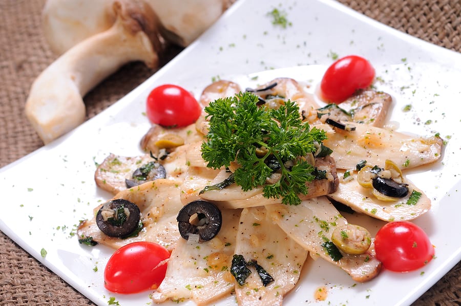 Mushroom oyster sauteed