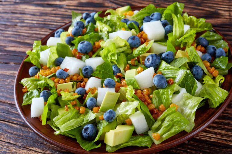 Jicama on salad