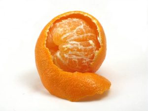 Mandarin orange in peel