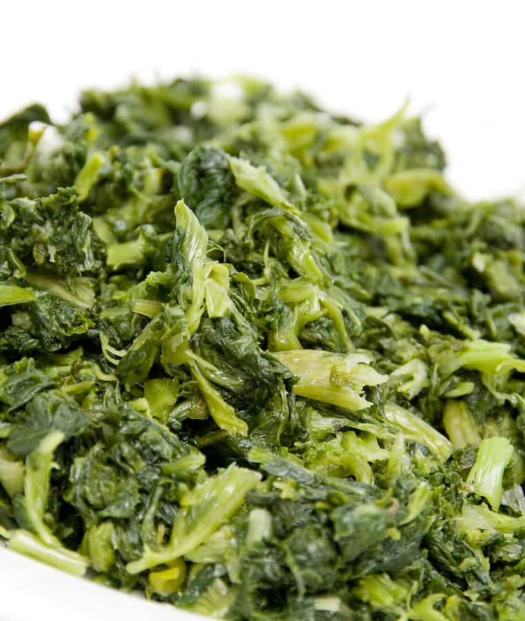 Mustard greens steamed