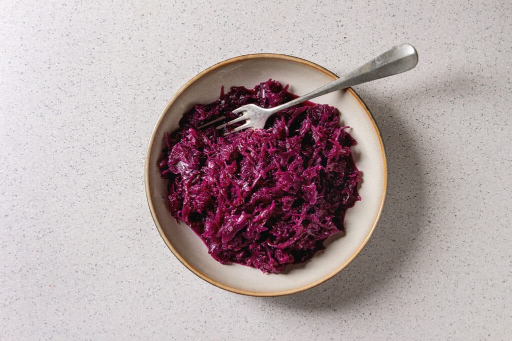 Pickled red cabbage