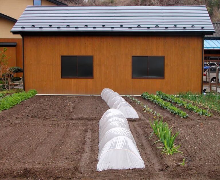 Crop protection with fabric tunnels1