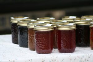 Jams in pint jars