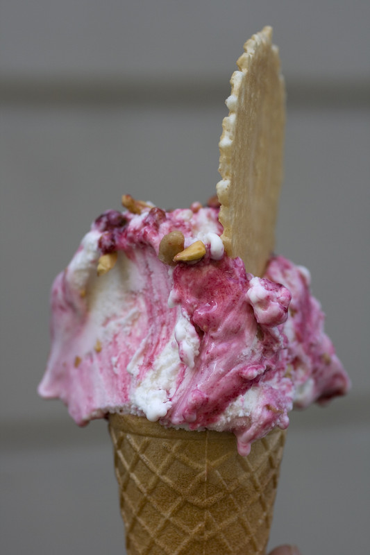 Blackberry ice cream