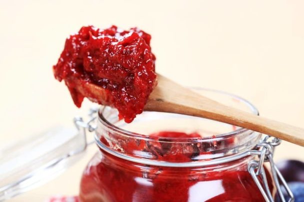 How To Make Plum Jam For Beginners Harvest To Table   Plum Preserve 608x405 