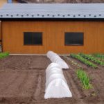 Crop protection with fabric tunnels
