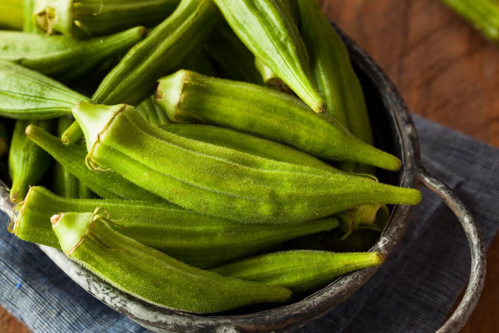 Okra pods