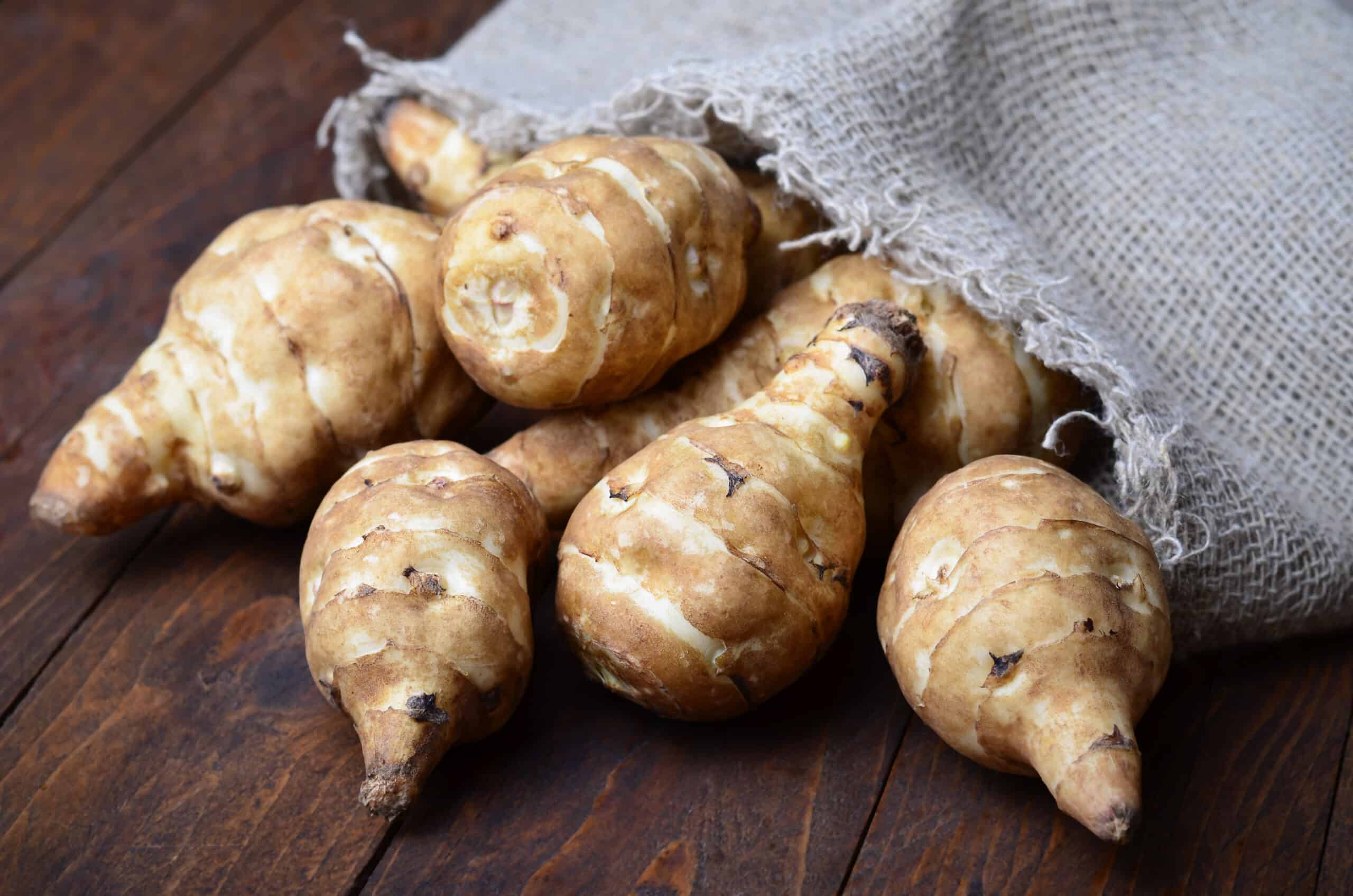 Jerusalem artichoke harvest store