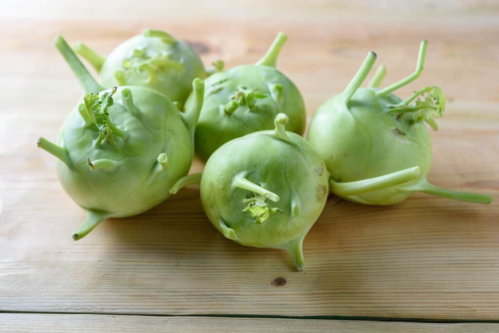 kohlrabi in kitchen