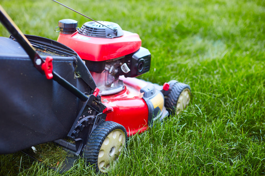 Gas-powered lawn mower