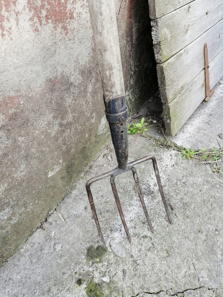 Garden fork on sale used for