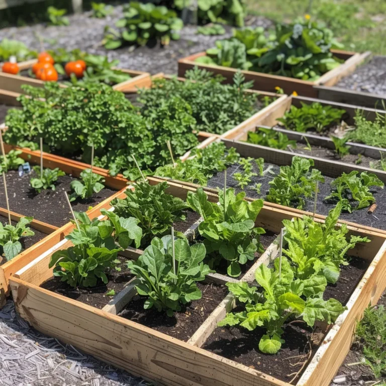 Square food garden bed