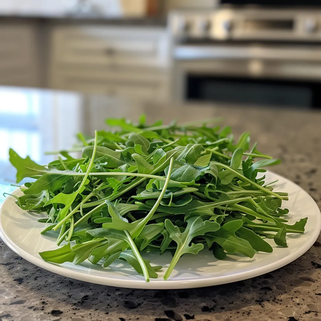 Arugula harvest