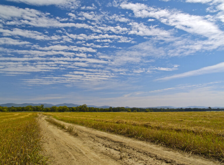 Clouds on hot day